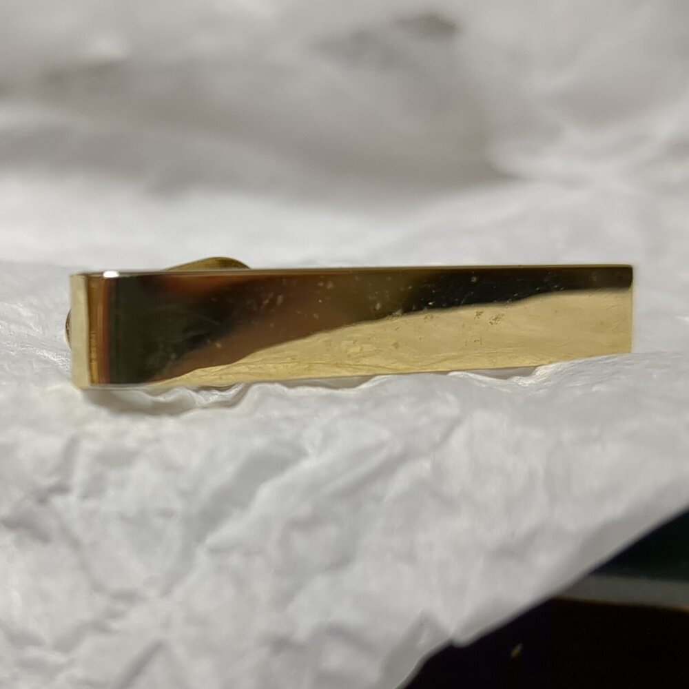 Minimalist Gold-Tone Swank Tie Clip